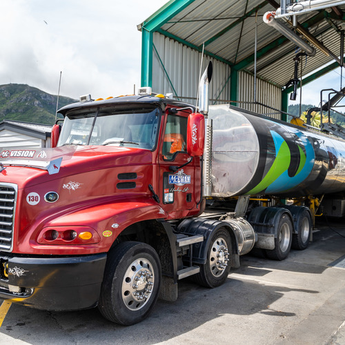 McEwan Haulage in the loading bay