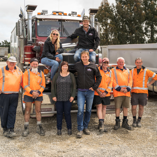 The hardworking team at McEwan Haulage